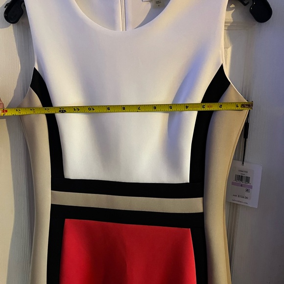 Beautiful multiple colors new Calvin Klein, stretchy dress. Size 6 - Picture 4 of 7